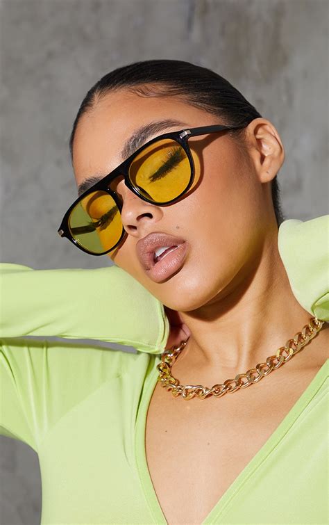 yellow lens sunglasses women